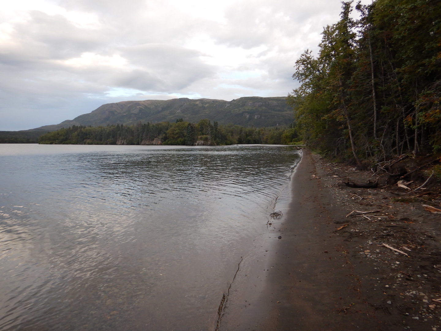 lake and mountain scene