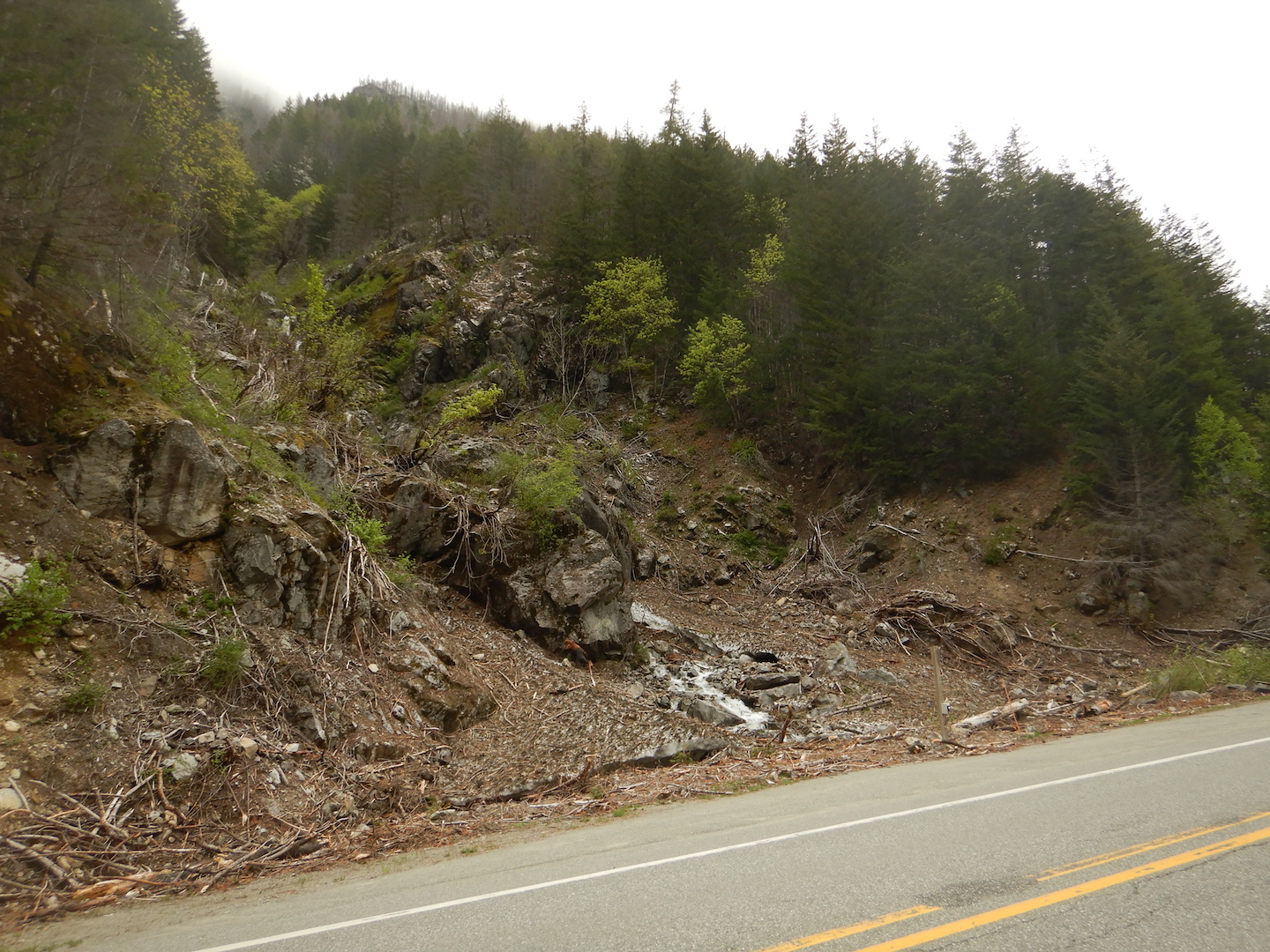 gully on mountainside